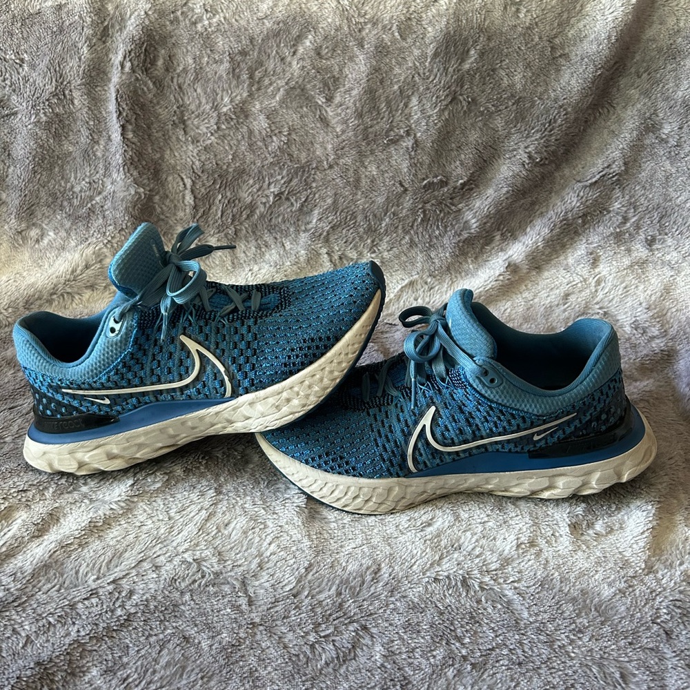 Nike React Infinity Run Flyknit 3 Dutch Blue Black Size 7.5